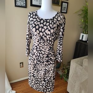Calvin Klein, Sz 12, black and cream dress